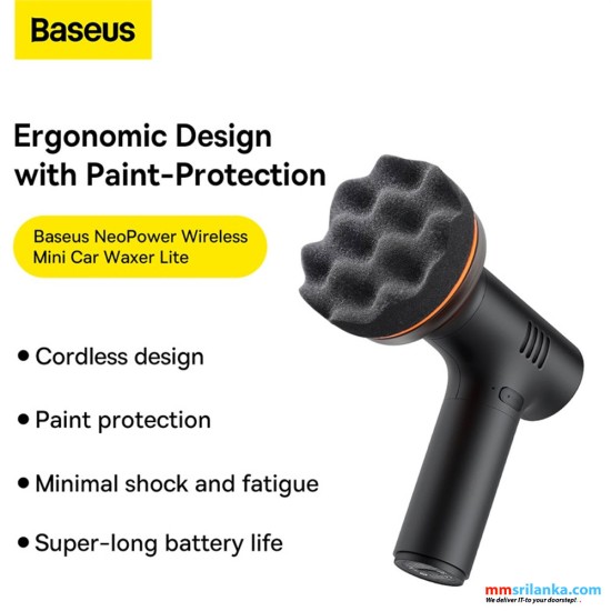 Baseus NeoPower Wireless Mini Car Waxer Lite, Black